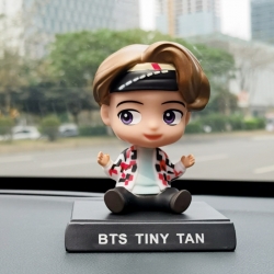 BTS Anime shaking head car pho...