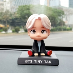 BTS Anime shaking head car pho...