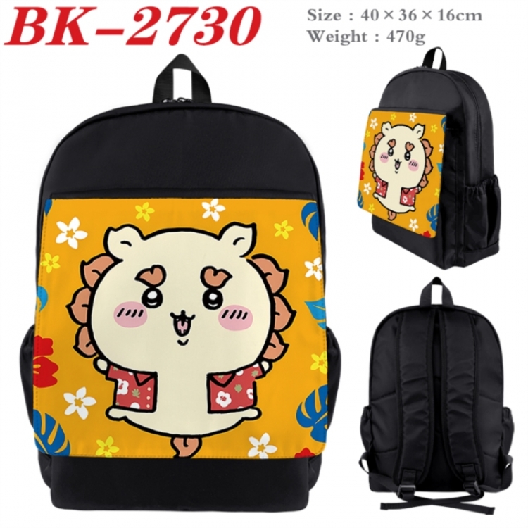 Chiikawa Waterproof nylon canvas flip color picture backpack 40X36X16CM