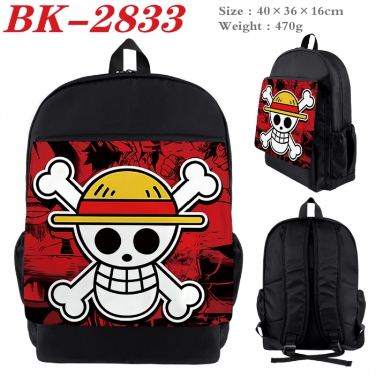 One Piece Waterproof nylon canvas flip color picture backpack 40X36X16CM