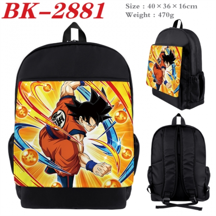 DRAGON BALL Waterproof nylon canvas flip color picture backpack 40X36X16CM