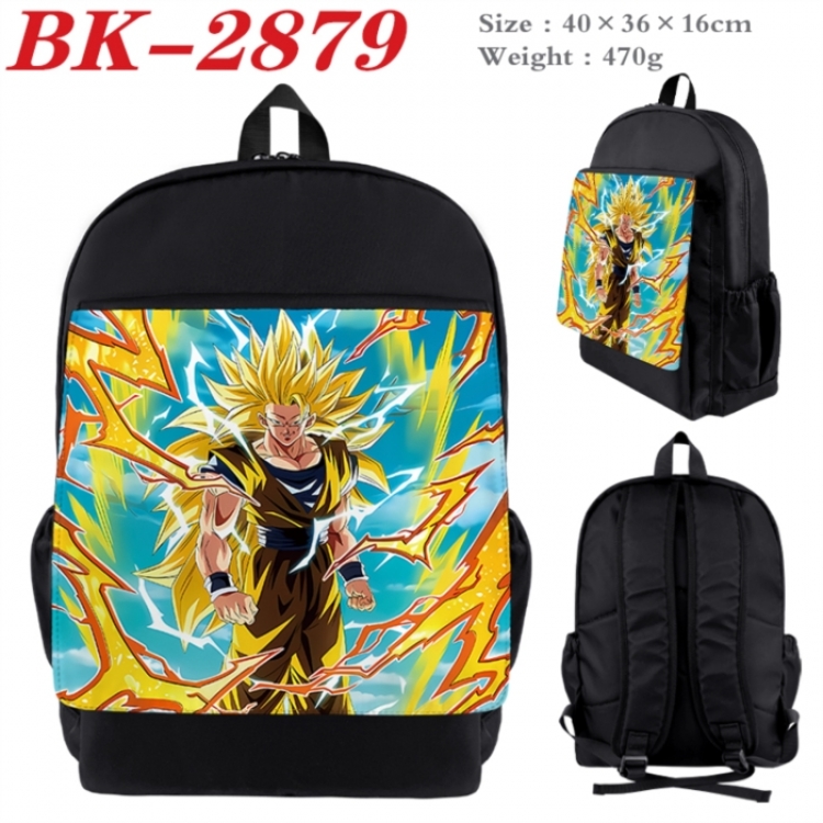 DRAGON BALL Waterproof nylon canvas flip color picture backpack 40X36X16CM