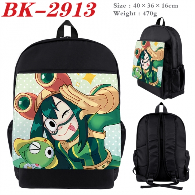 My Hero Academia Waterproof nylon canvas flip color picture backpack 40X36X16CM