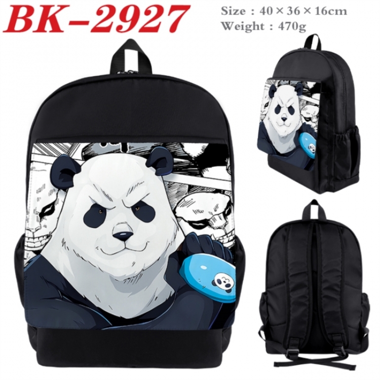 Jujutsu Kaisen Waterproof nylon canvas flip color picture backpack 40X36X16CM