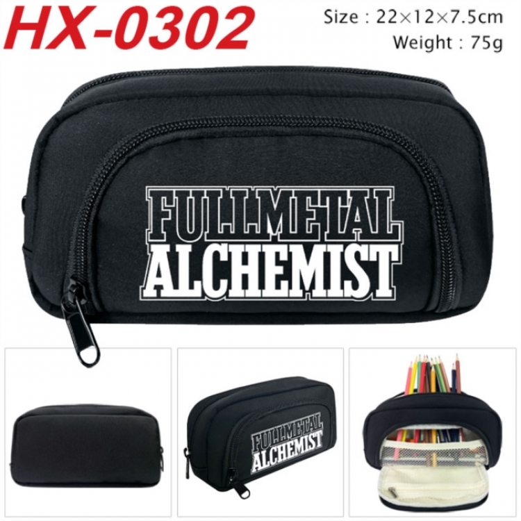 Fullmetal Alchemist Anime 3D pencil case with insulation layer Pencil Bag 22X15X7.5CM