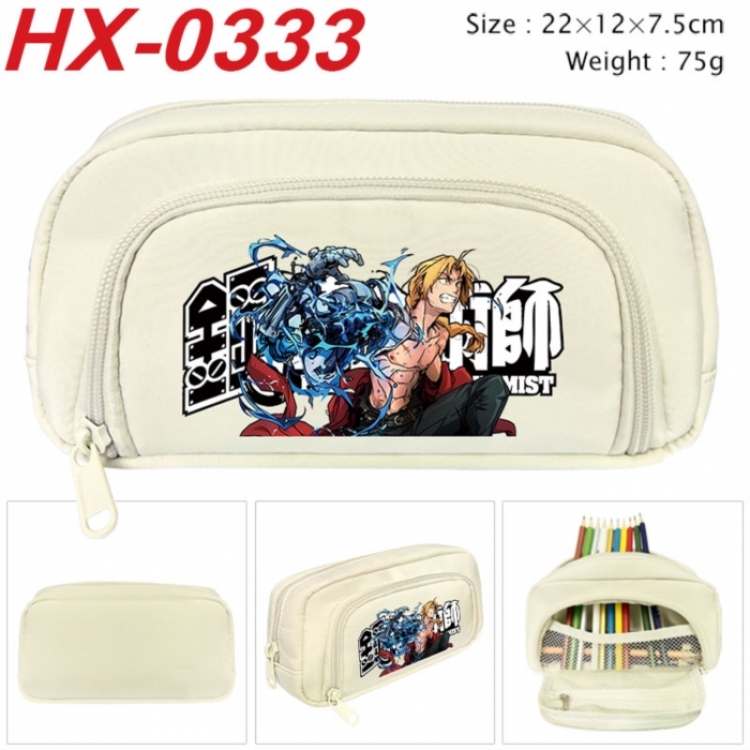 Fullmetal Alchemist Anime 3D pencil case with insulation layer Pencil Bag 22X15X7.5CM