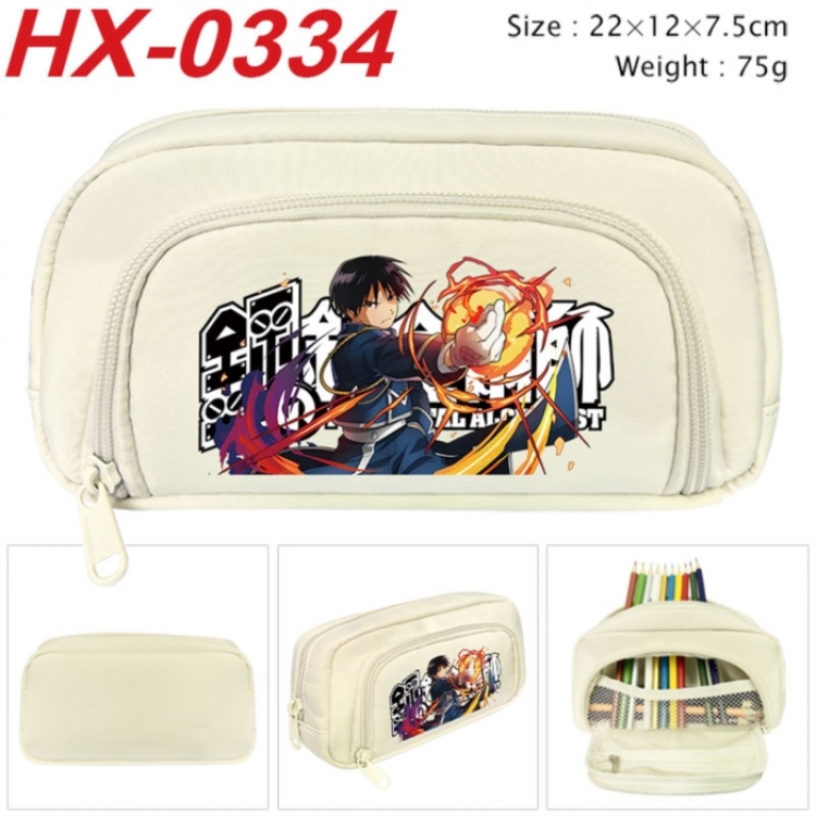 Fullmetal Alchemist Anime 3D pencil case with insulation layer Pencil Bag 22X15X7.5CM