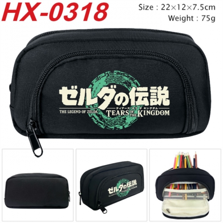 The Legend of Zelda Anime 3D pencil case with insulation layer Pencil Bag 22X12X7.5CM
