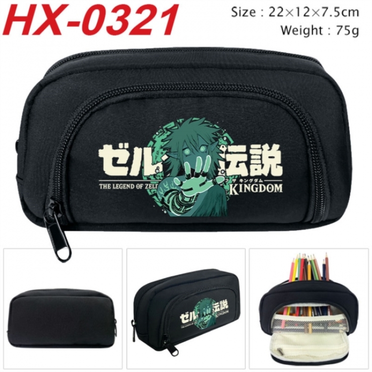 The Legend of Zelda Anime 3D pencil case with insulation layer Pencil Bag 22X12X7.5CM