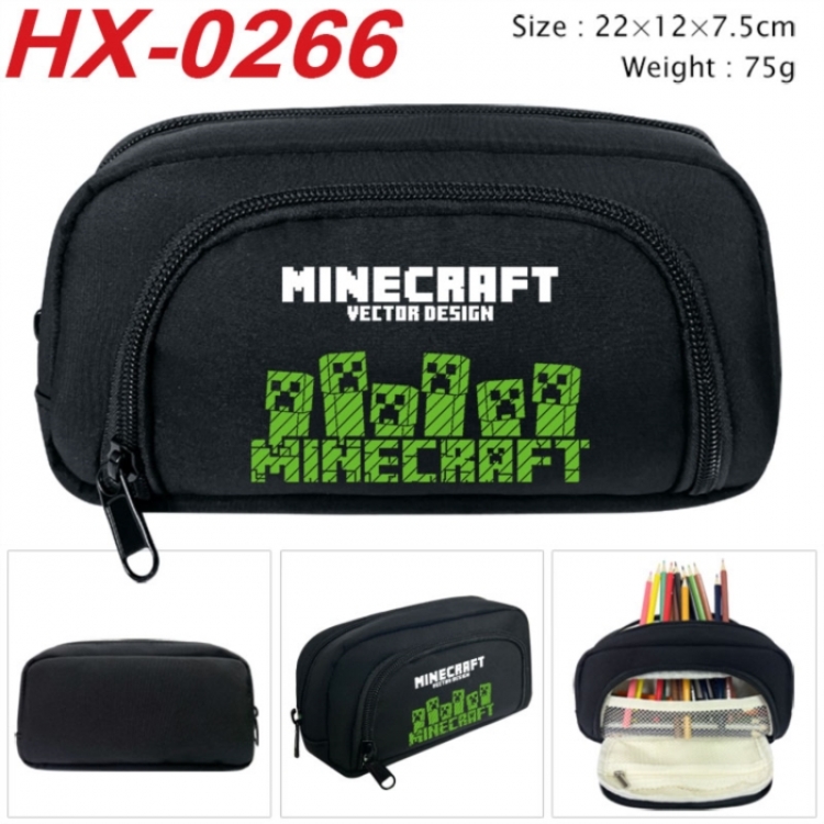 Minecraft Anime 3D pencil case with insulation layer Pencil Bag 22X15X7.5CM
