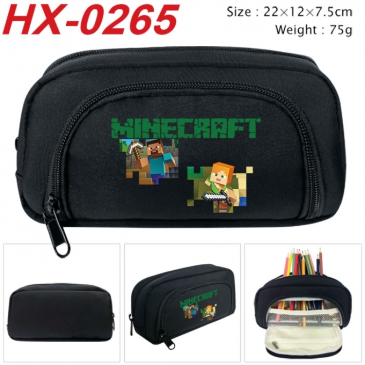 Minecraft Anime 3D pencil case with insulation layer Pencil Bag 22X15X7.5CM