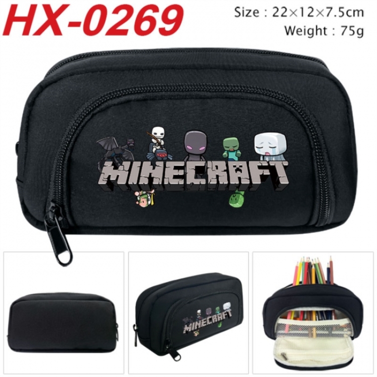 Minecraft Anime 3D pencil case with insulation layer Pencil Bag 22X15X7.5CM