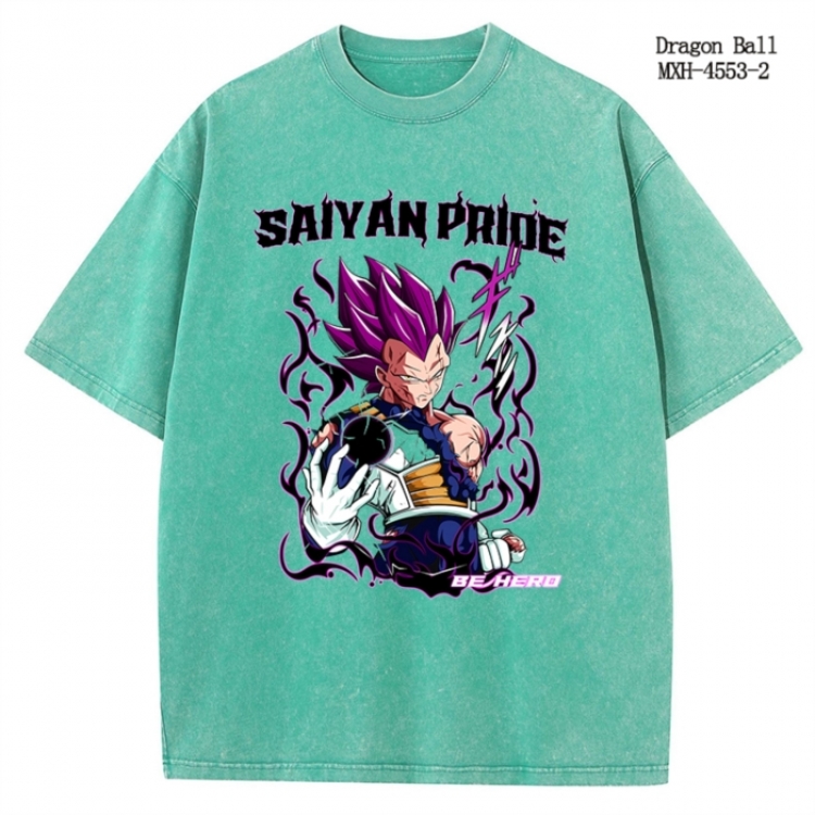 DRAGON BALL Anime peripheral pure cotton washed and worn T-shirt from S to 2XL