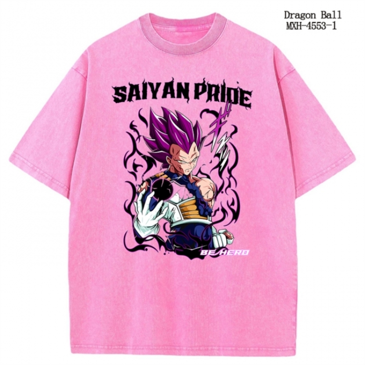 DRAGON BALL Anime peripheral pure cotton washed and worn T-shirt from S to 2XL
