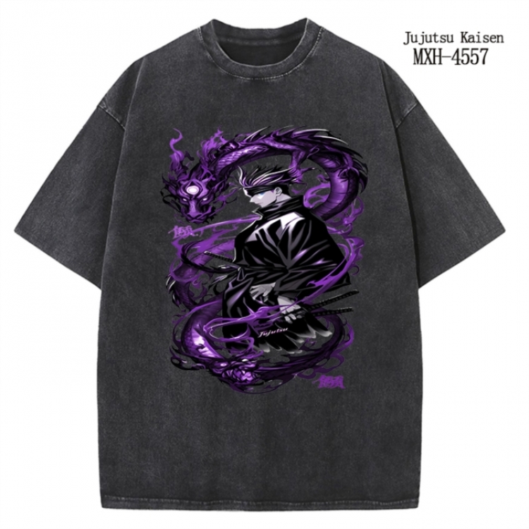 Jujutsu Kaisen Anime peripheral pure cotton washed and worn T-shirt from S to 2XL