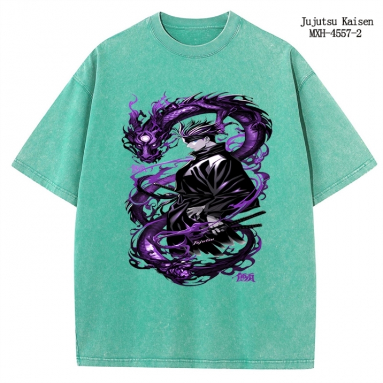 Jujutsu Kaisen Anime peripheral pure cotton washed and worn T-shirt from S to 2XL