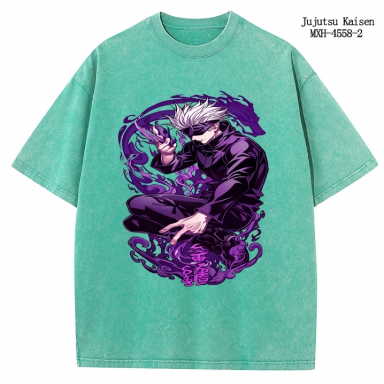 Jujutsu Kaisen Anime peripheral pure cotton washed and worn T-shirt from S to 2XL