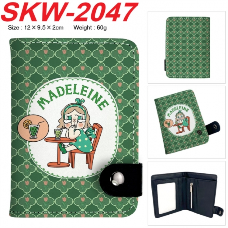 Cry Baby Anime vertical button folding wallet 12X9.5X2CM 60g