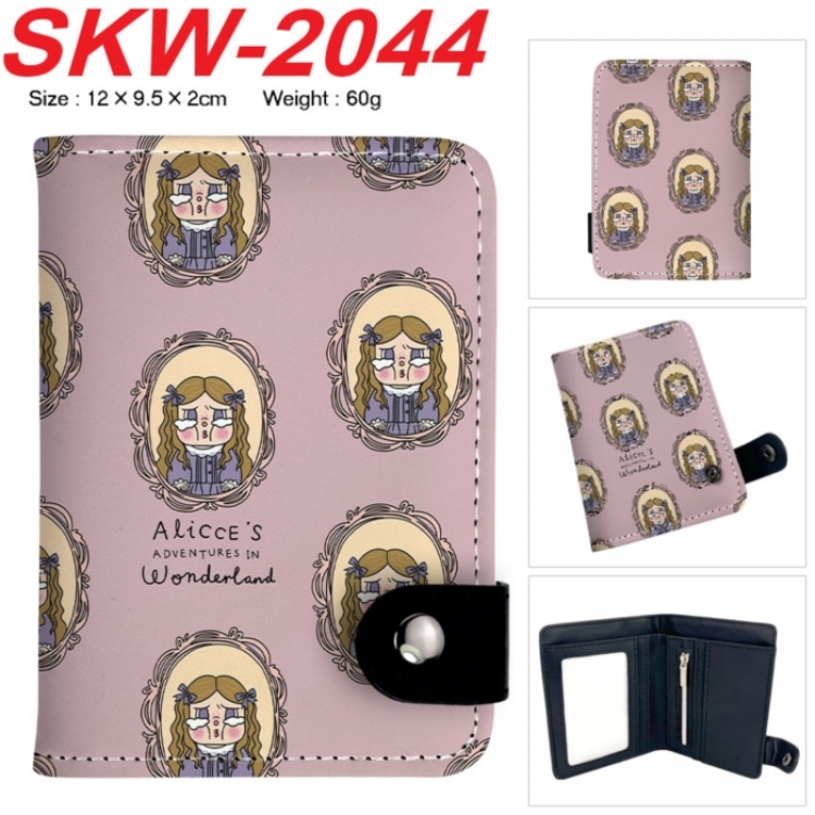 Cry Baby Anime vertical button folding wallet 12X9.5X2CM 60g