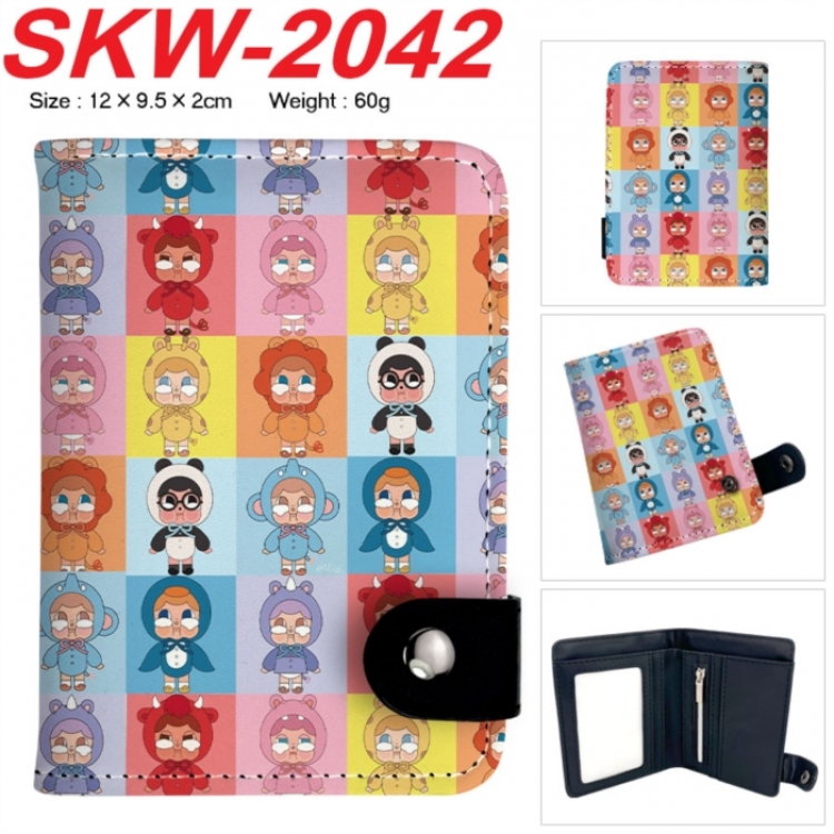 Cry Baby Anime vertical button folding wallet 12X9.5X2CM 60g