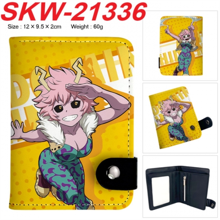My Hero Academia Anime vertical button folding wallet 12X9.5X2CM 60g