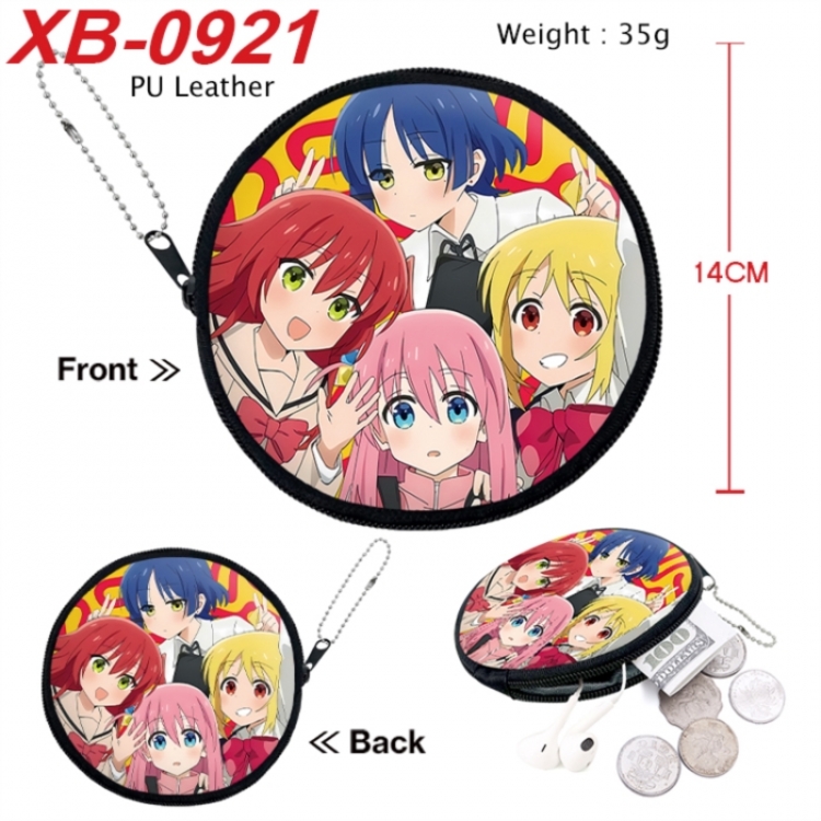BOCCHI THE ROCK! Anime PU leather material circular zipper zero wallet 14cm