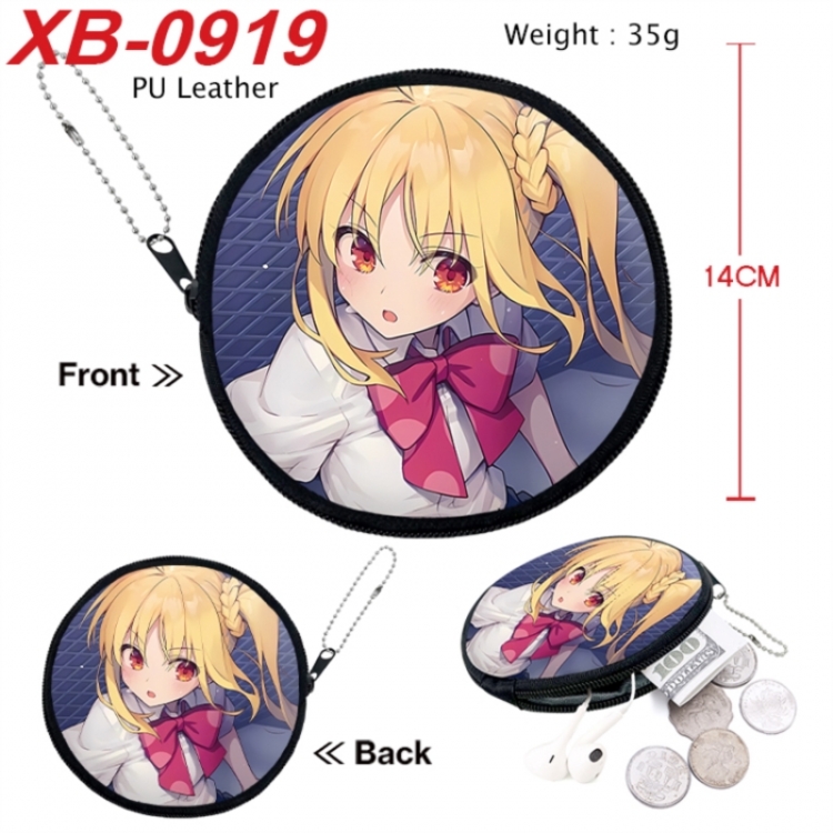 BOCCHI THE ROCK! Anime PU leather material circular zipper zero wallet 14cm