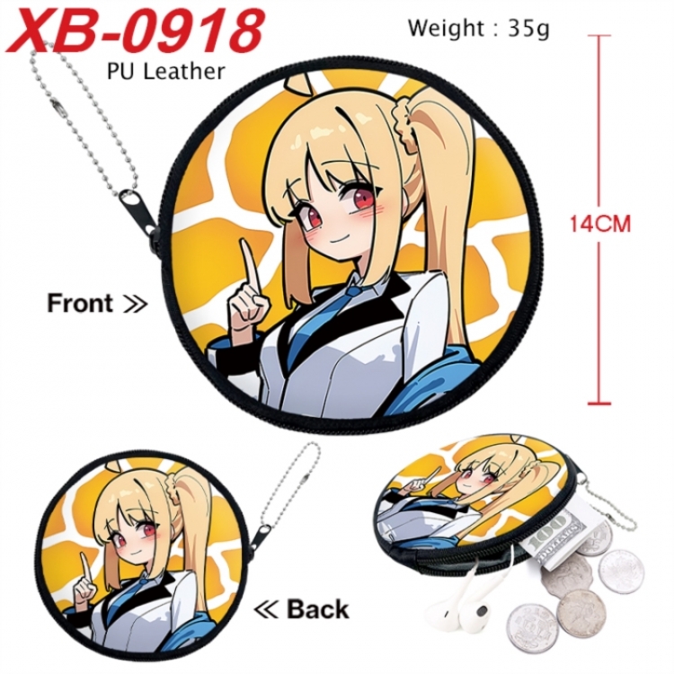 BOCCHI THE ROCK! Anime PU leather material circular zipper zero wallet 14cm