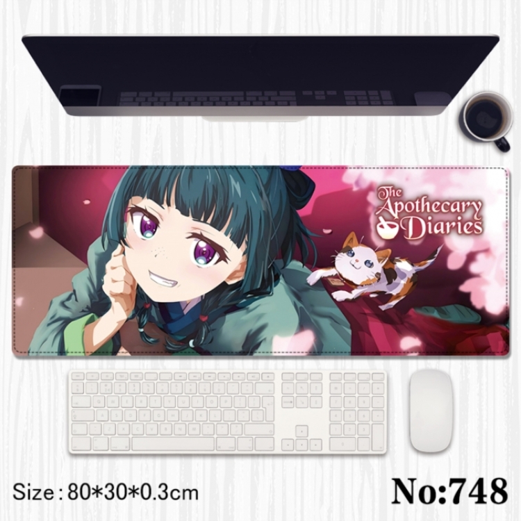 The Apothecary Diaries Anime peripheral computer mouse pad office desk pad multifunctional pad 80X30X0.3cm