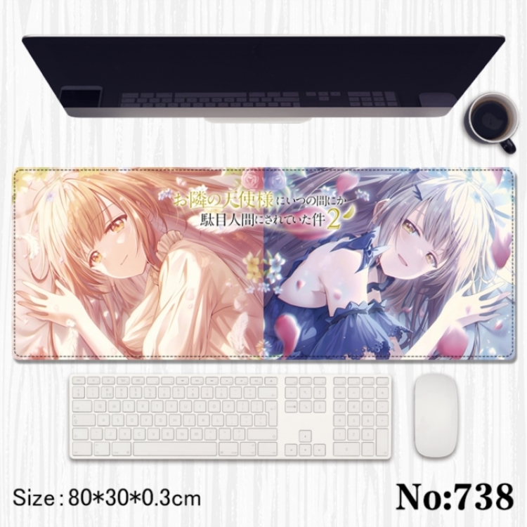 My Neighbor, the Devil Anime peripheral computer mouse pad office desk pad multifunctional pad 80X30X0.3cm