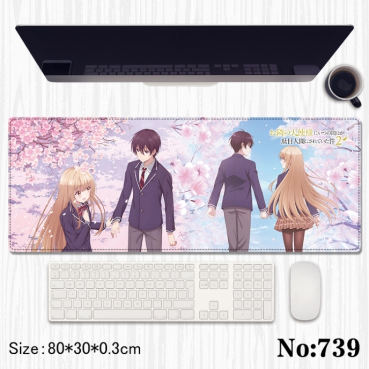 My Neighbor, the Devil Anime peripheral computer mouse pad office desk pad multifunctional pad 80X30X0.3cm