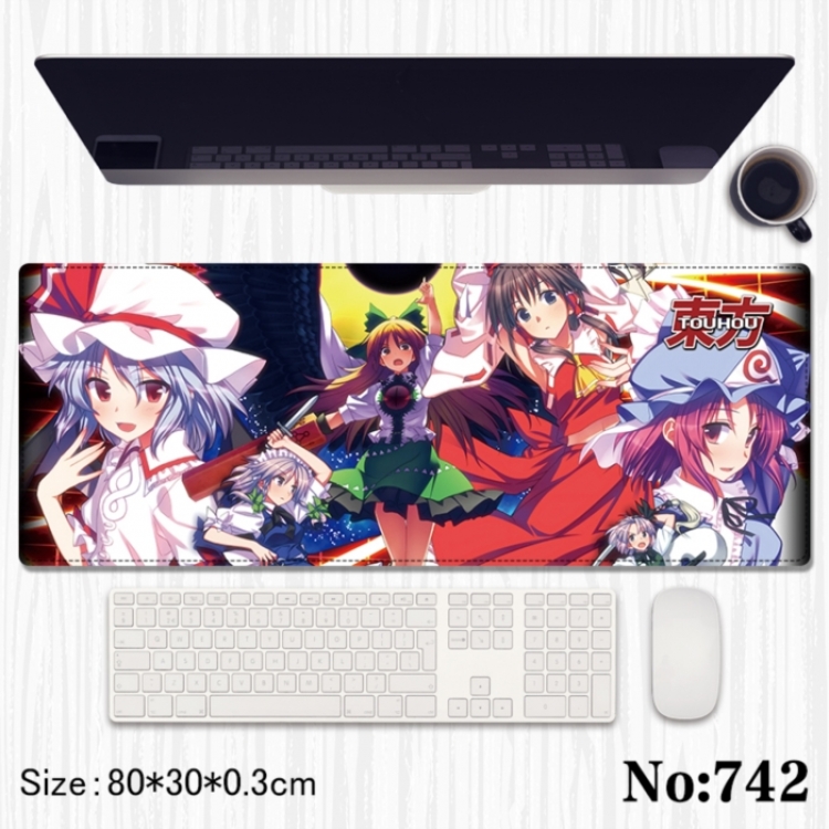 East Anime peripheral computer mouse pad office desk pad multifunctional pad 80X30X0.3cm