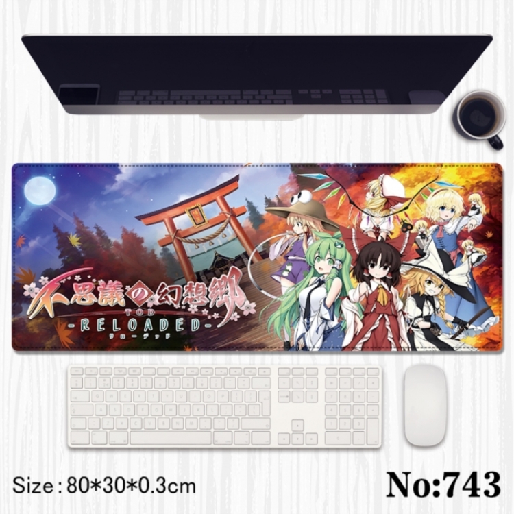 East Anime peripheral computer mouse pad office desk pad multifunctional pad 80X30X0.3cm