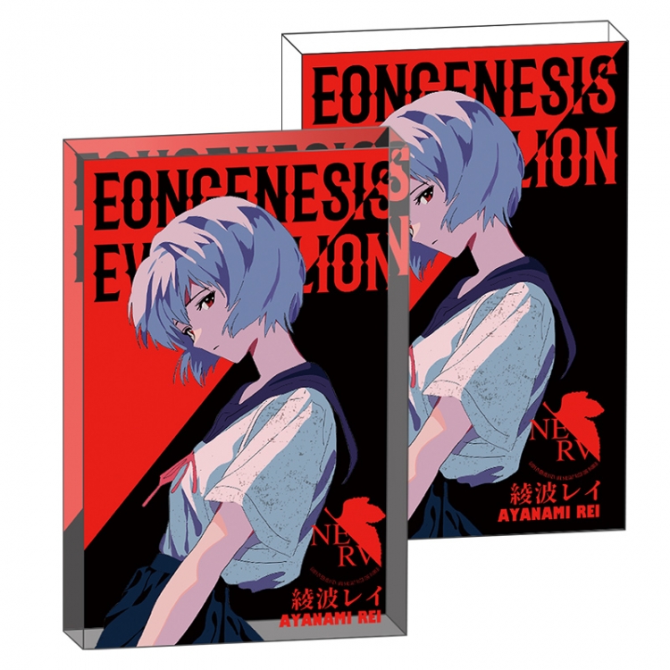 Evan Anime game acrylic card brick desktop decoration 8X12X1.2cm