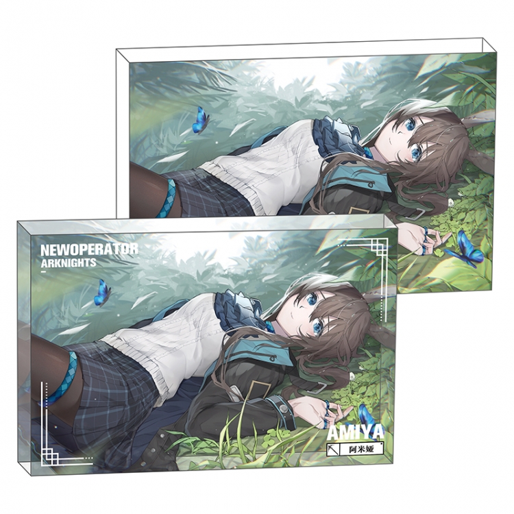 Arknights Anime game acrylic card brick desktop decoration 8X12X1.2cm