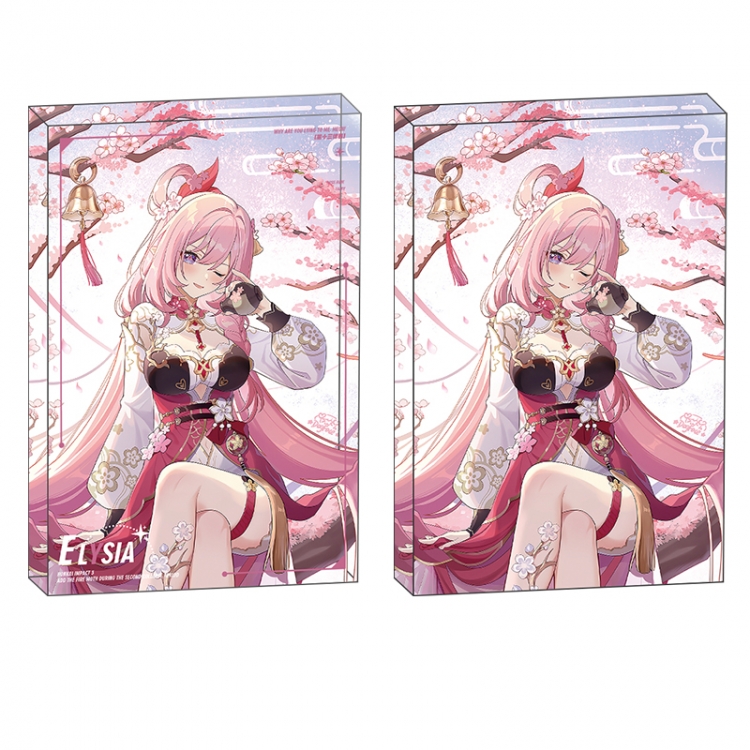 Collapse 3 Anime game acrylic card brick desktop decoration 8X12X1.2cm