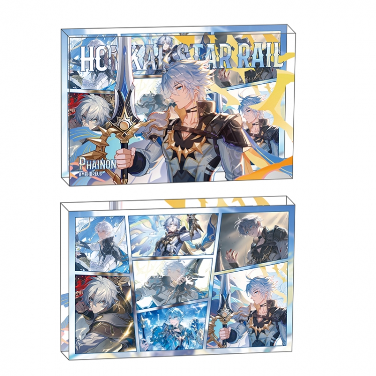 Honkai: Star Rail Anime game acrylic card brick desktop decoration 8X12X1.2cm