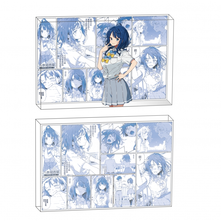 Makeine: Too Many Losing Her Anime game acrylic card brick desktop decoration 8X12X1.2cm