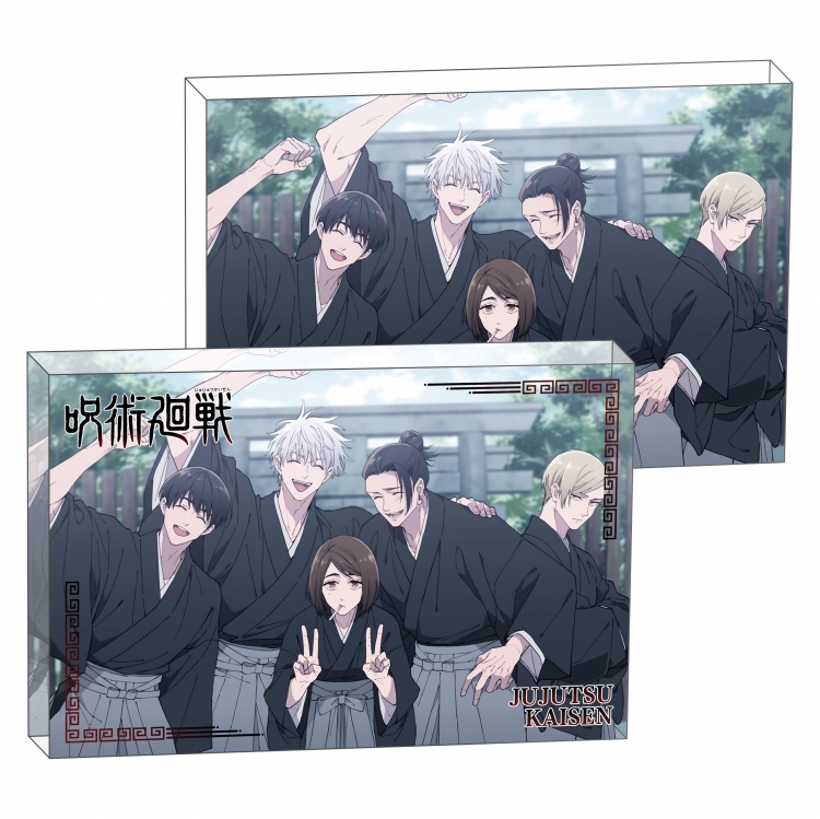 Jujutsu Kaisen Anime game acrylic card brick desktop decoration 8X12X1.2cm