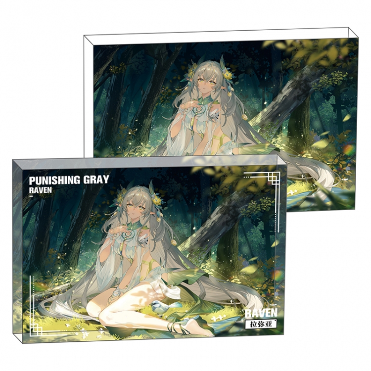 Zhan Shuang Pamish Anime game acrylic card brick desktop decoration 8X12X1.2cm