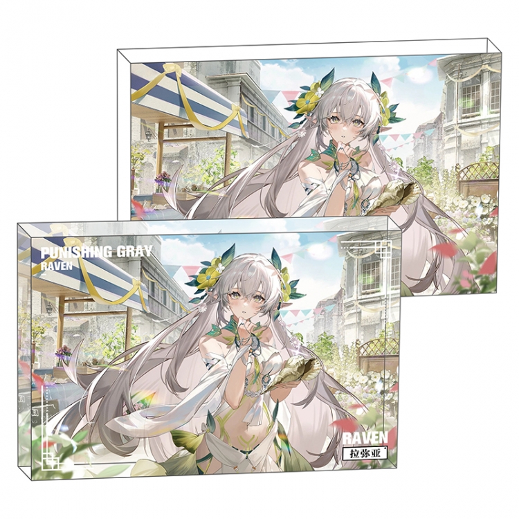 Zhan Shuang Pamish Anime game acrylic card brick desktop decoration 8X12X1.2cm