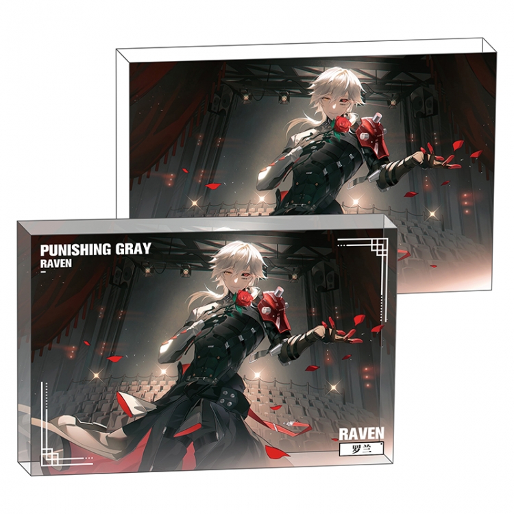 Zhan Shuang Pamish Anime game acrylic card brick desktop decoration 8X12X1.2cm