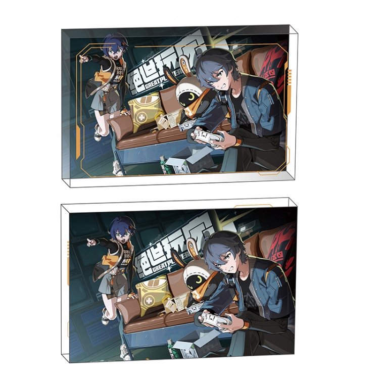 trigger Anime game acrylic card brick desktop decoration 8X12X1.2cm