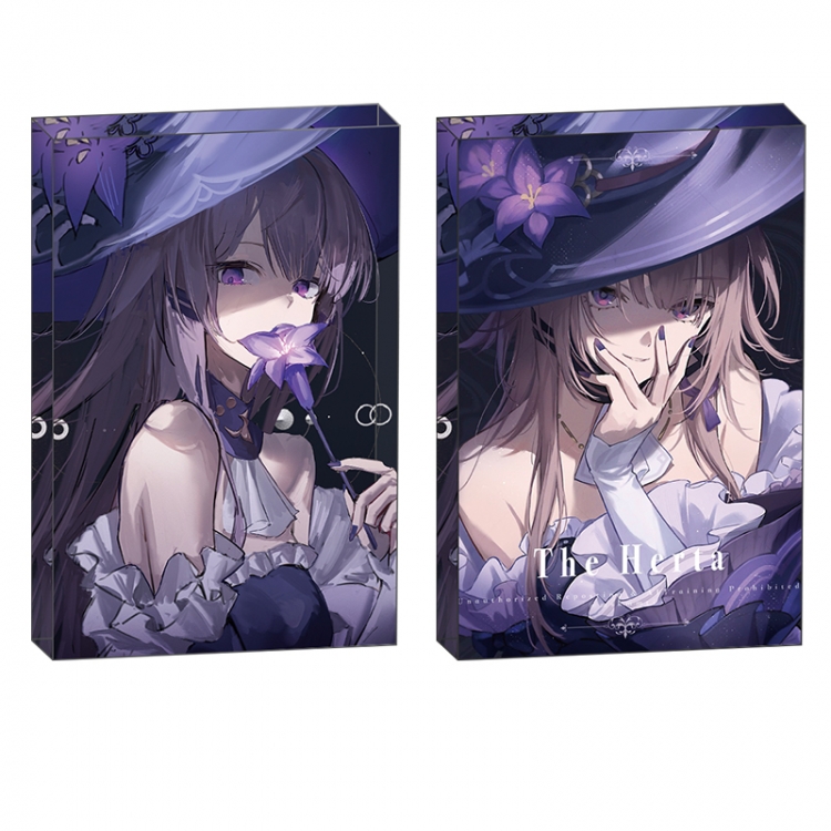 Honkai: Star Rail Anime game acrylic card brick desktop decoration 8X12X1.2cm