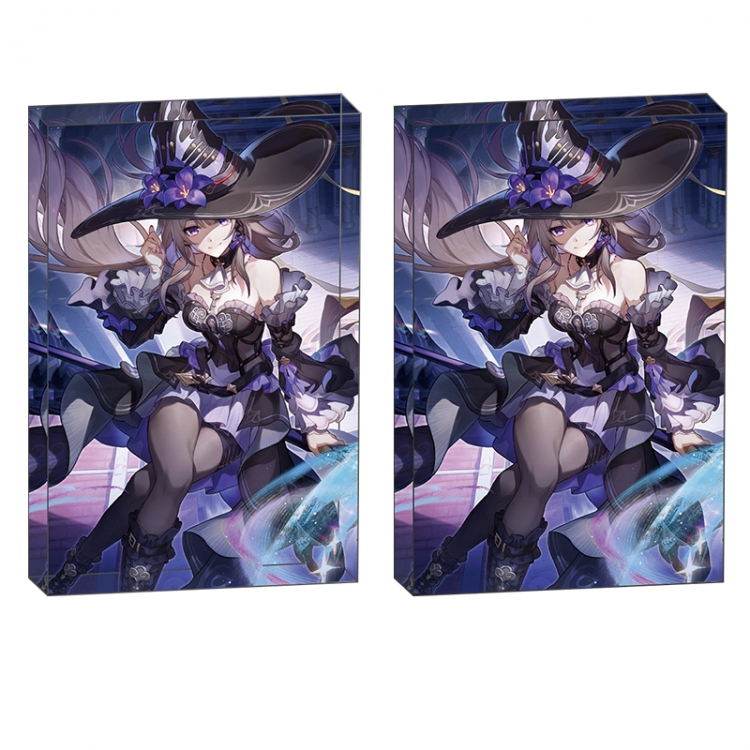 Honkai: Star Rail Anime game acrylic card brick desktop decoration 8X12X1.2cm