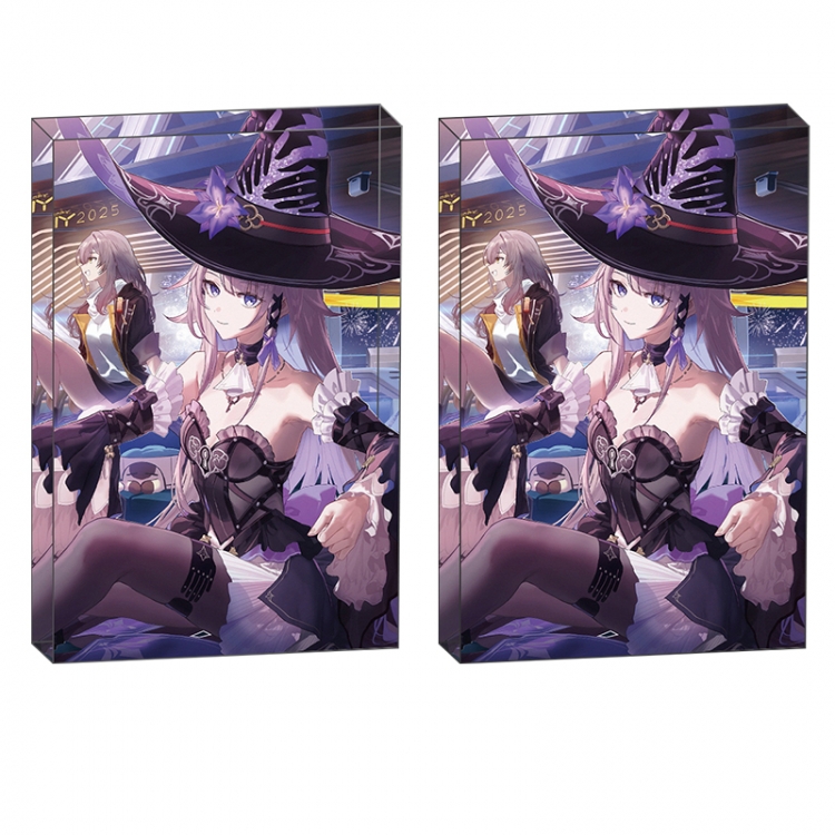 Honkai: Star Rail Anime game acrylic card brick desktop decoration 8X12X1.2cm