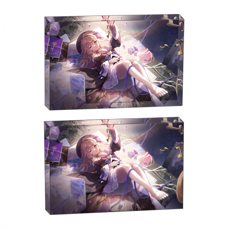 Honkai: Star Rail Anime game acrylic card brick desktop decoration 8X12X1.2cm