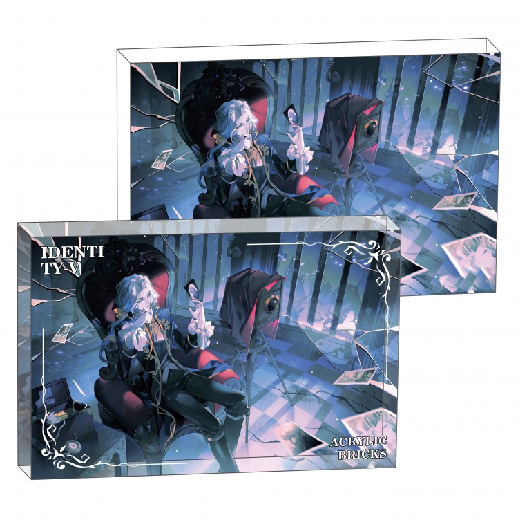 Identity V Anime game acrylic card brick desktop decoration 8X12X1.2cm