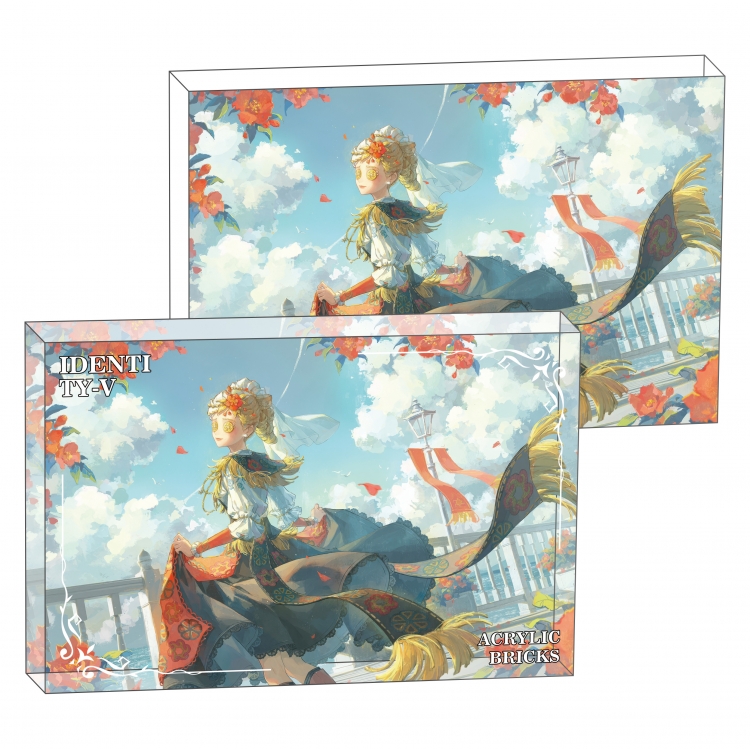 Identity V Anime game acrylic card brick desktop decoration 8X12X1.2cm