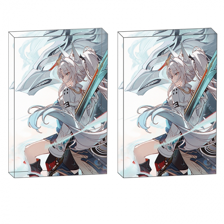 Honkai: Star Rail Anime game acrylic card brick desktop decoration 8X12X1.2cm